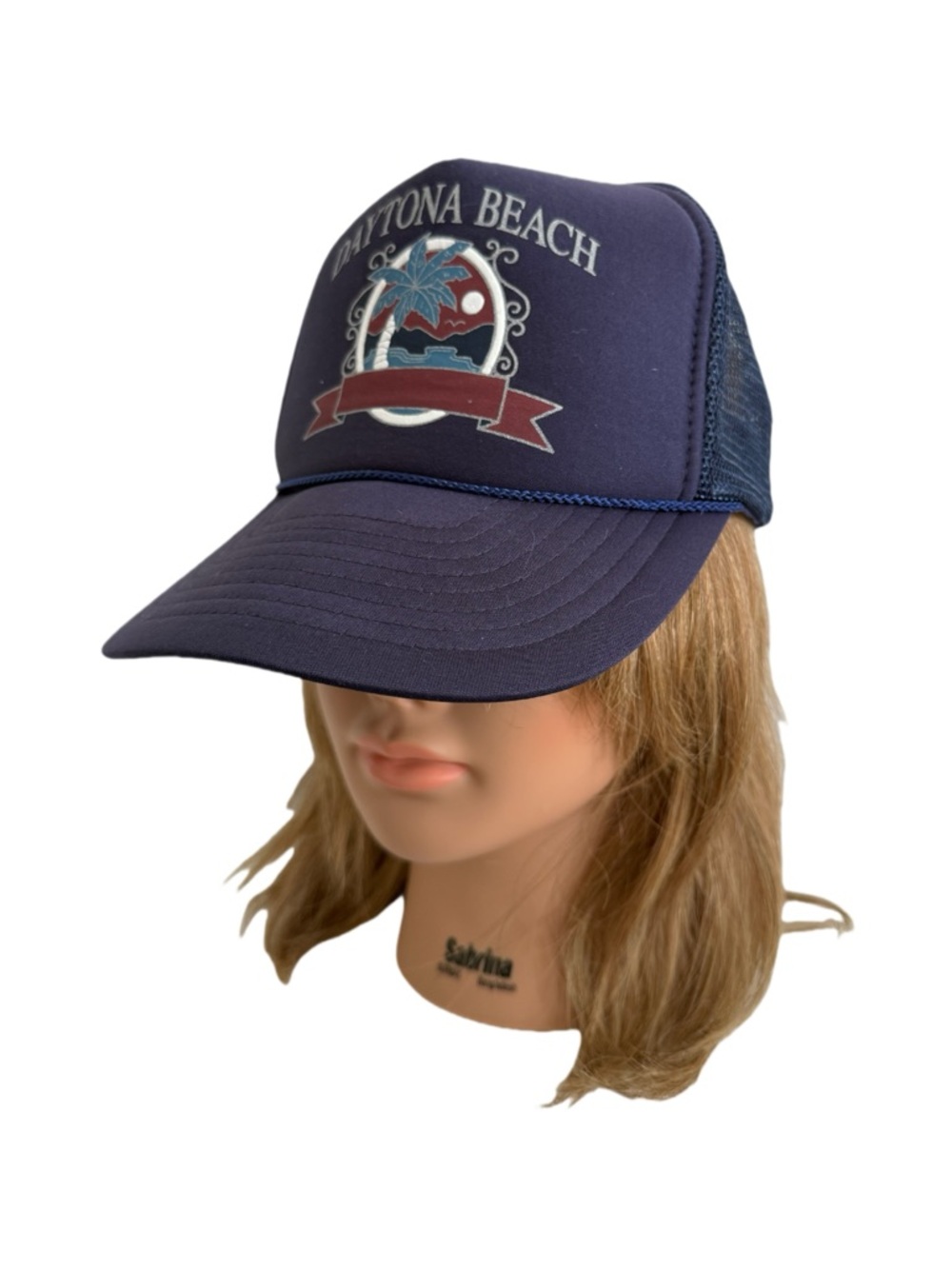 Daytona Beach Navy Trucker Hat